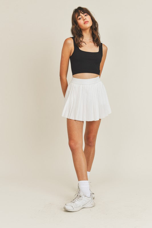Venus White Pleated Tennis Skirt
